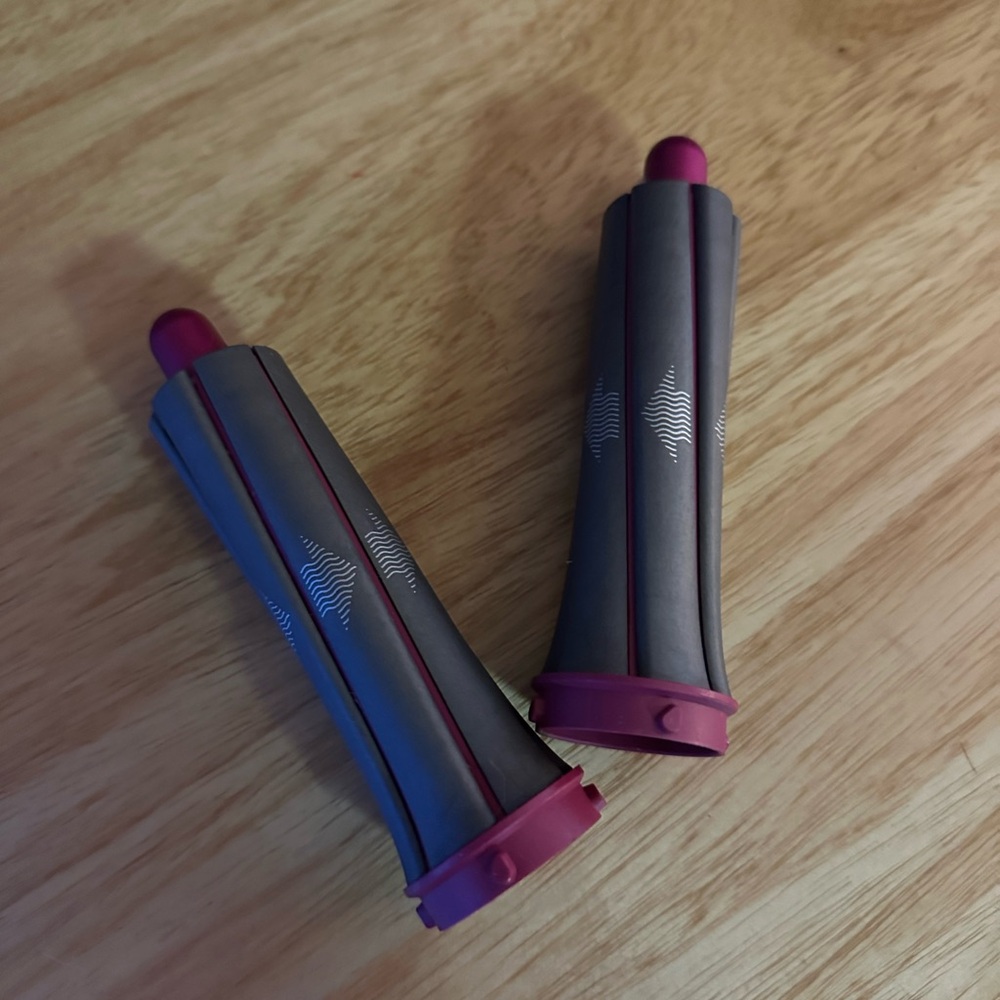 Dyson Hair Styling Rollers Gray and Pink